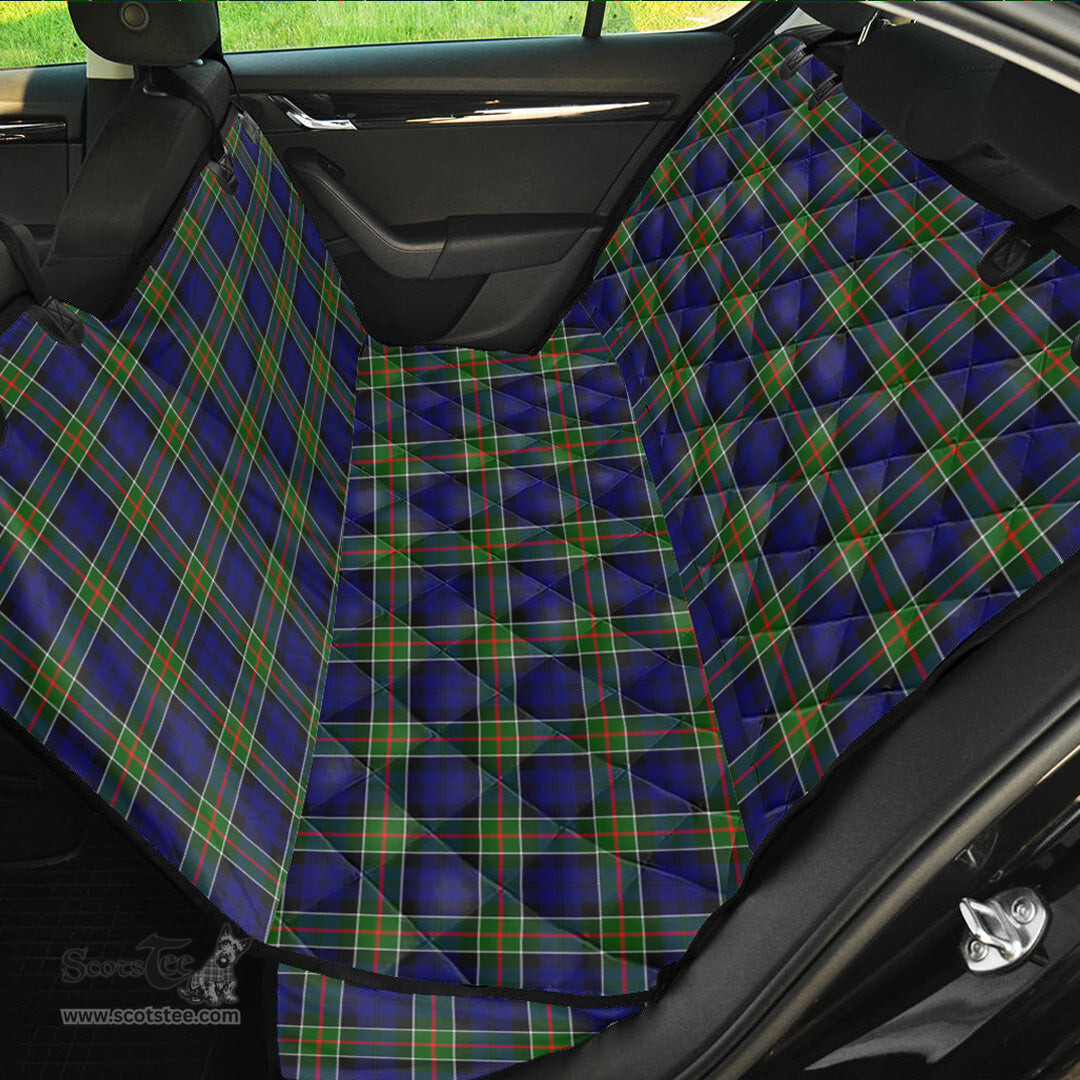 ScotsTee Shop Scottish Colquhoun Modern Clan Tartan Pet Seat Cover, Dog Car Seat Cover