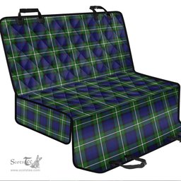 ScotsTee Shop Scottish Forbes Modern Clan Tartan Pet Seat Cover, Dog Car Seat Cover