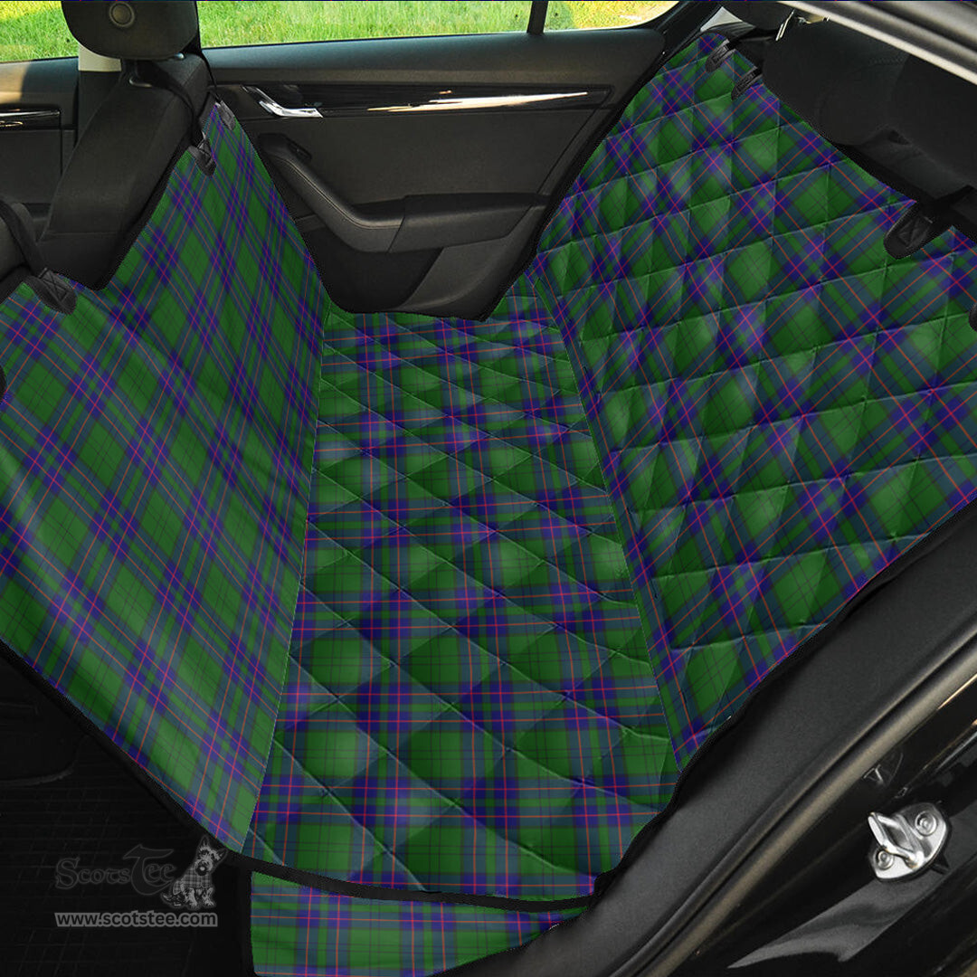 ScotsTee Shop Scottish Lockhart Modern Clan Tartan Pet Seat Cover, Dog Car Seat Cover