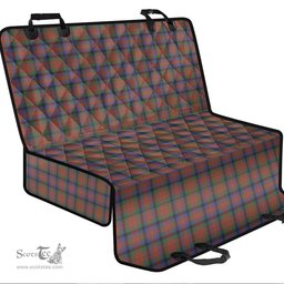 ScotsTee Shop Scottish MacDuff Hunting Modern Clan Tartan Pet Seat Cover, Dog Car Seat Cover