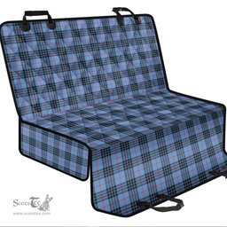 ScotsTee Shop Scottish MacKay Blue Clan Tartan Pet Seat Cover, Dog Car Seat Cover