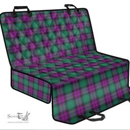 ScotsTee Shop Scottish MacArthur Milton Clan Tartan Pet Seat Cover, Dog Car Seat Cover