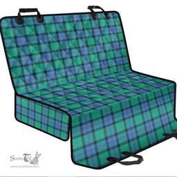 ScotsTee Shop Scottish Flower Of Scotland Clan Tartan Pet Seat Cover, Dog Car Seat Cover