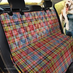 ScotsTee Shop Scottish Drummond of Strathallan Clan Tartan Pet Seat Cover, Dog Car Seat Cover