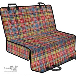 ScotsTee Shop Scottish Drummond of Strathallan Clan Tartan Pet Seat Cover, Dog Car Seat Cover