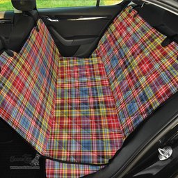ScotsTee Shop Scottish Drummond of Strathallan Clan Tartan Pet Seat Cover, Dog Car Seat Cover