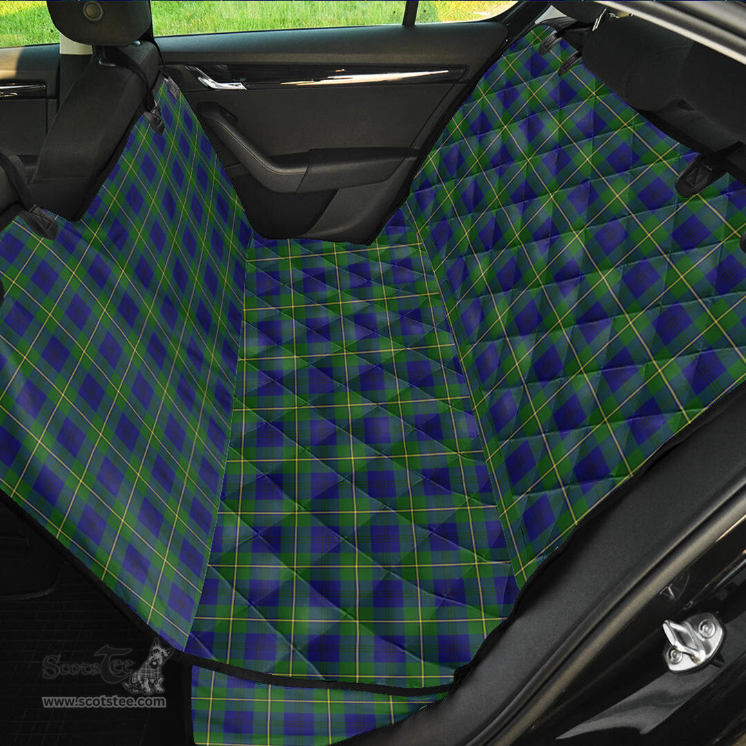 ScotsTee Shop Scottish Johnston Modern Clan Tartan Pet Seat Cover, Dog Car Seat Cover