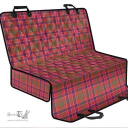 ScotsTee Shop Scottish Lumsden Modern Clan Tartan Pet Seat Cover, Dog Car Seat Cover