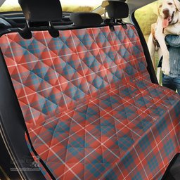 ScotsTee Shop Scottish Hamilton Ancient Clan Tartan Pet Seat Cover, Dog Car Seat Cover