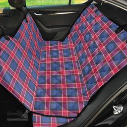 ScotsTee Shop Scottish Graham of Menteith Red Clan Tartan Pet Seat Cover, Dog Car Seat Cover