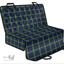ScotsTee Shop Scottish Lamont Modern Clan Tartan Pet Seat Cover, Dog Car Seat Cover