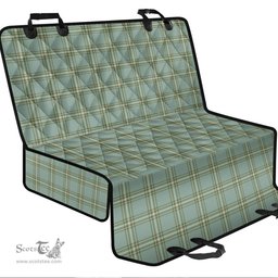 ScotsTee Shop Scottish Kelly Dress Clan Tartan Pet Seat Cover, Dog Car Seat Cover
