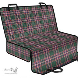 ScotsTee Shop Scottish MacFarlane Hunting Modern Clan Tartan Pet Seat Cover, Dog Car Seat Cover