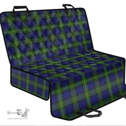 ScotsTee Shop Scottish MacEwen Modern Clan Tartan Pet Seat Cover, Dog Car Seat Cover