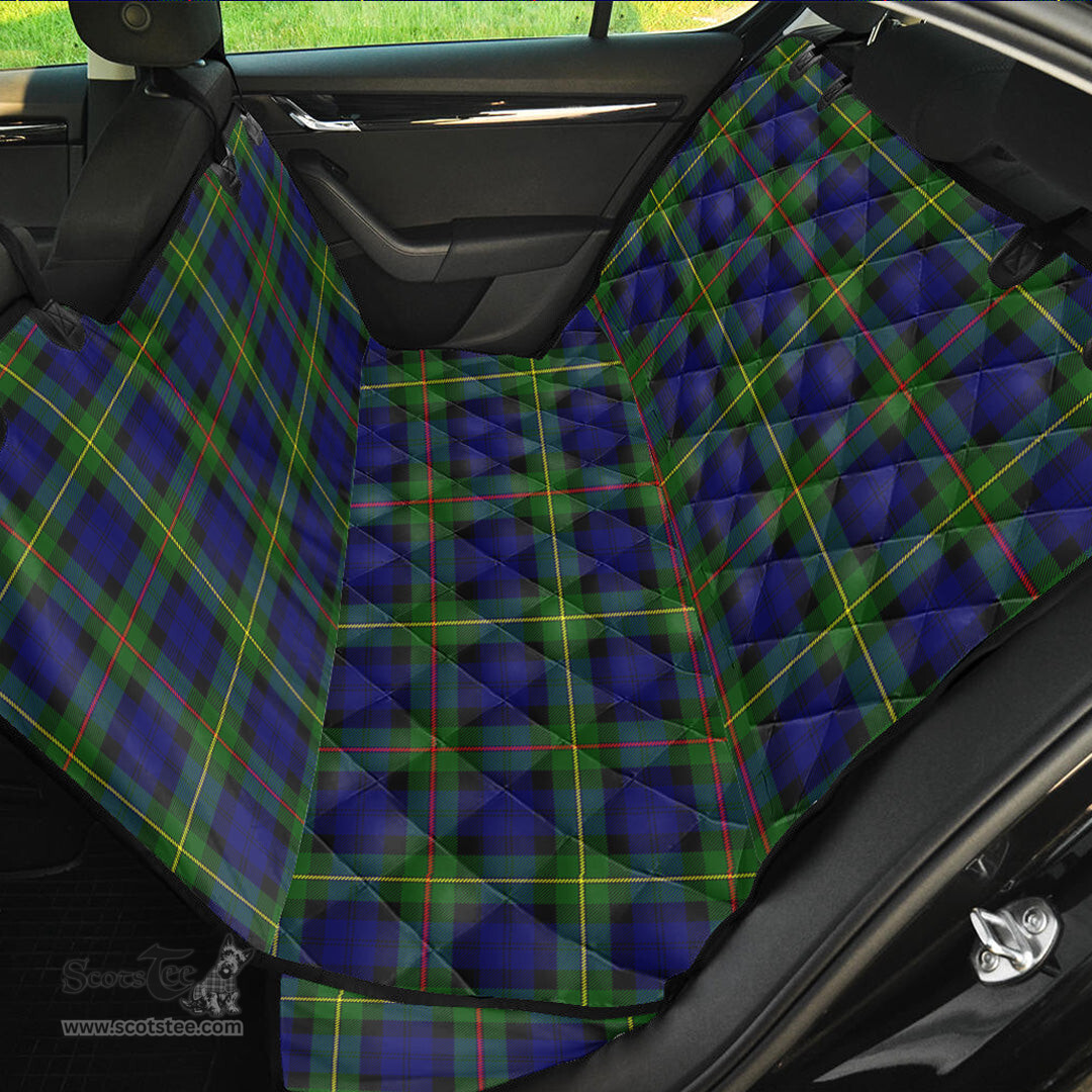 ScotsTee Shop Scottish MacEwen Modern Clan Tartan Pet Seat Cover, Dog Car Seat Cover