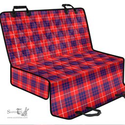 ScotsTee Shop Scottish Hamilton Modern Clan Tartan Pet Seat Cover, Dog Car Seat Cover