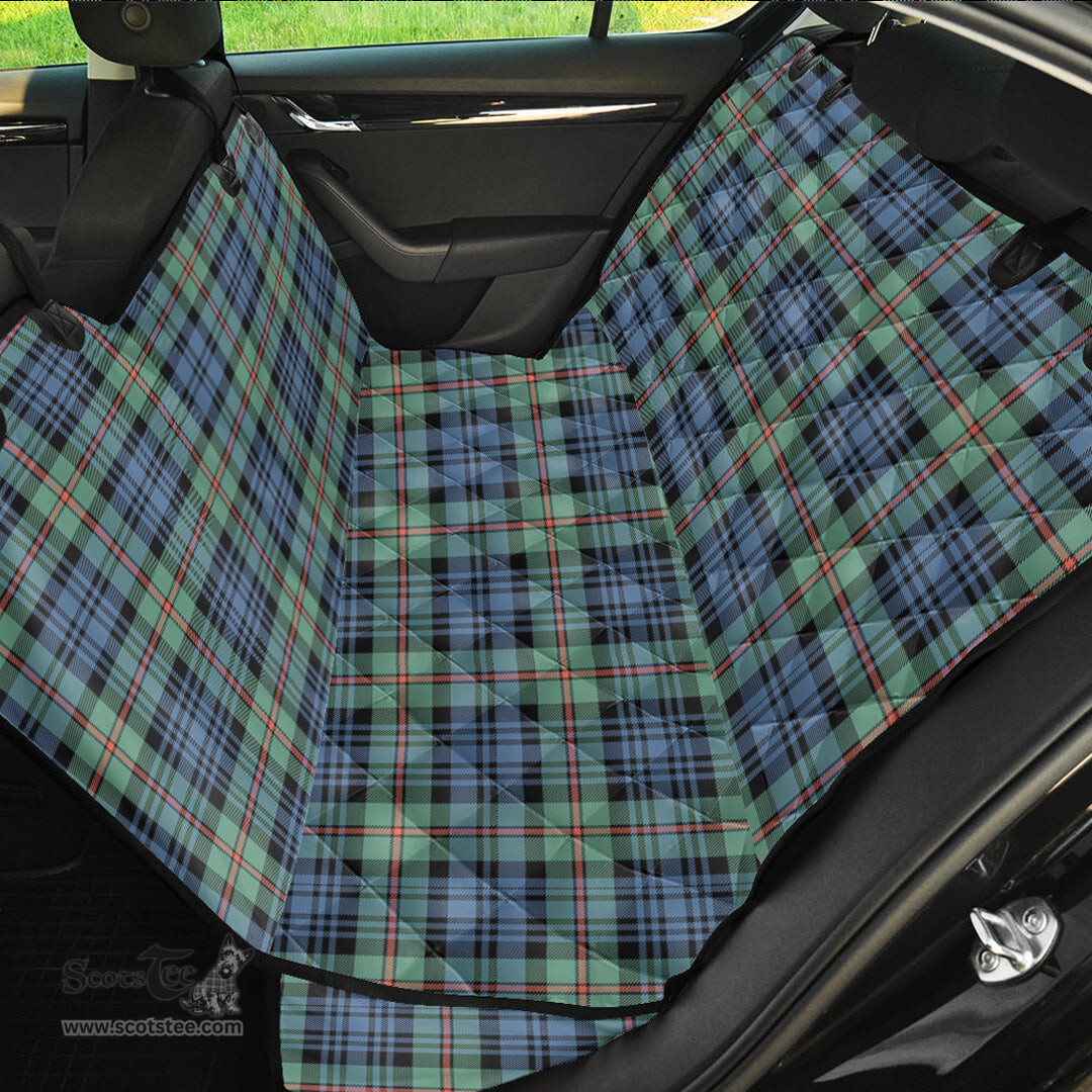 ScotsTee Shop Scottish MacKinlay Ancient Clan Tartan Pet Seat Cover, Dog Car Seat Cover