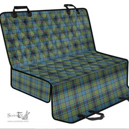 ScotsTee Shop Scottish Gillies Ancient Clan Tartan Pet Seat Cover, Dog Car Seat Cover