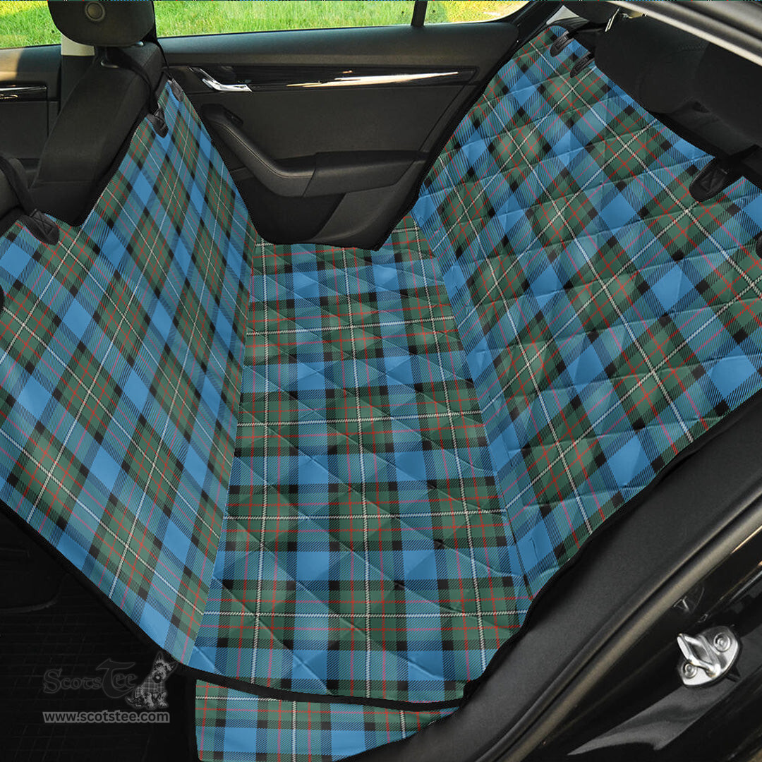 ScotsTee Shop Scottish Fergusson Ancient Clan Tartan Pet Seat Cover, Dog Car Seat Cover