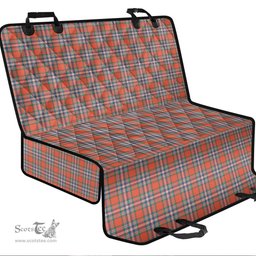 ScotsTee Shop Scottish MacFarlane Ancient Clan Tartan Pet Seat Cover, Dog Car Seat Cover