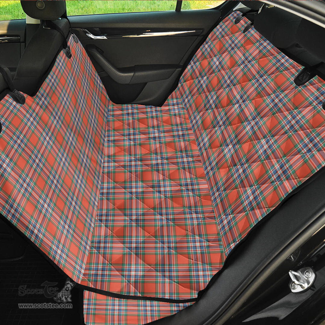 ScotsTee Shop Scottish MacFarlane Ancient Clan Tartan Pet Seat Cover, Dog Car Seat Cover