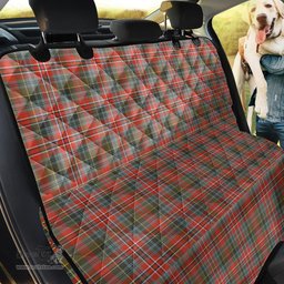 ScotsTee Shop Scottish MacPherson Weathered Clan Tartan Pet Seat Cover, Dog Car Seat Cover