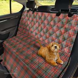 ScotsTee Shop Scottish MacPherson Weathered Clan Tartan Pet Seat Cover, Dog Car Seat Cover