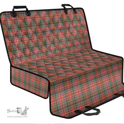 ScotsTee Shop Scottish MacPherson Weathered Clan Tartan Pet Seat Cover, Dog Car Seat Cover