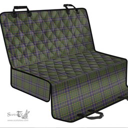 ScotsTee Shop Scottish MacMillan Hunting Modern Clan Tartan Pet Seat Cover, Dog Car Seat Cover