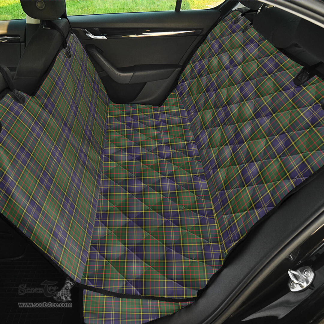 ScotsTee Shop Scottish MacMillan Hunting Modern Clan Tartan Pet Seat Cover, Dog Car Seat Cover