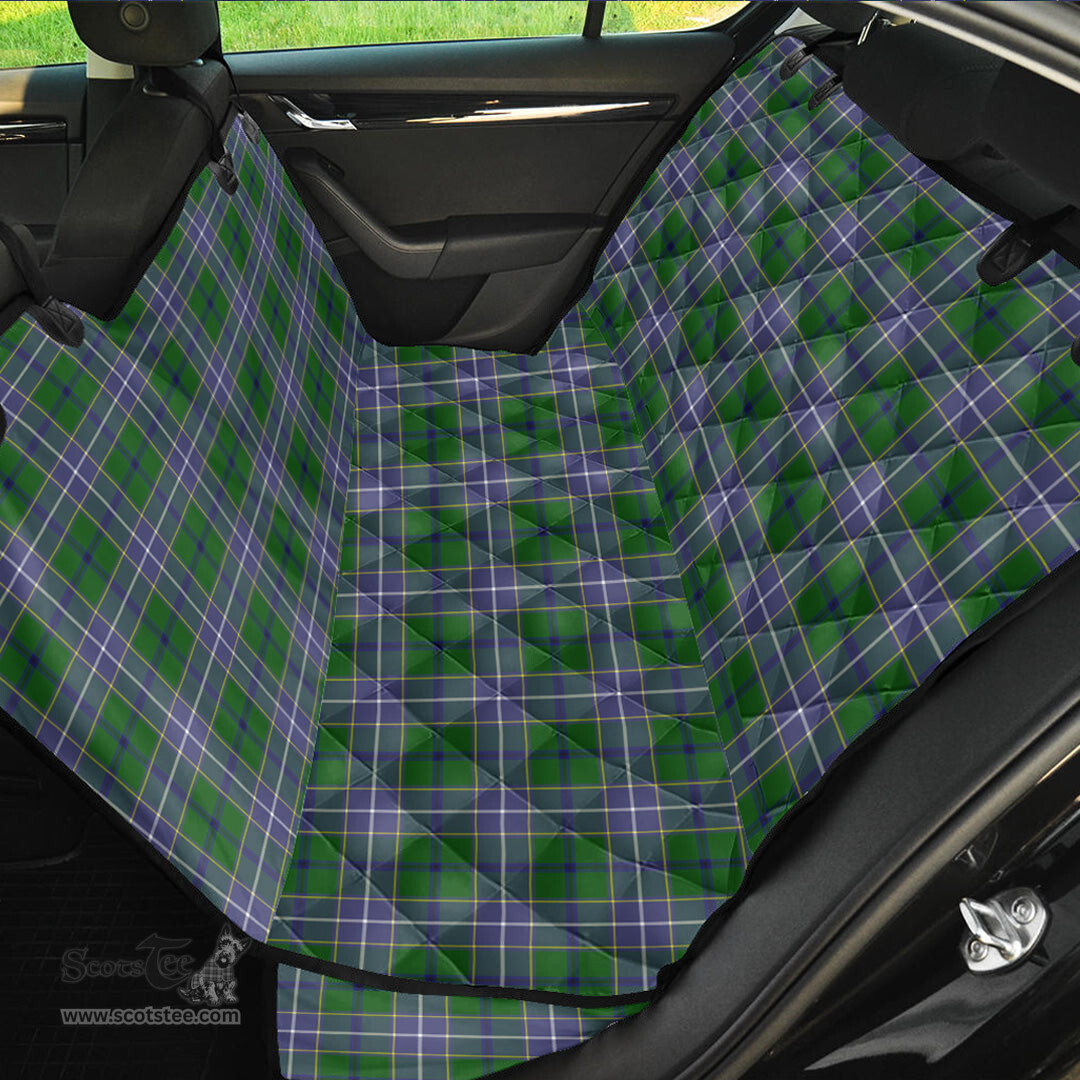 ScotsTee Shop Scottish Wishart Hunting Modern Clan Tartan Pet Seat Cover, Dog Car Seat Cover