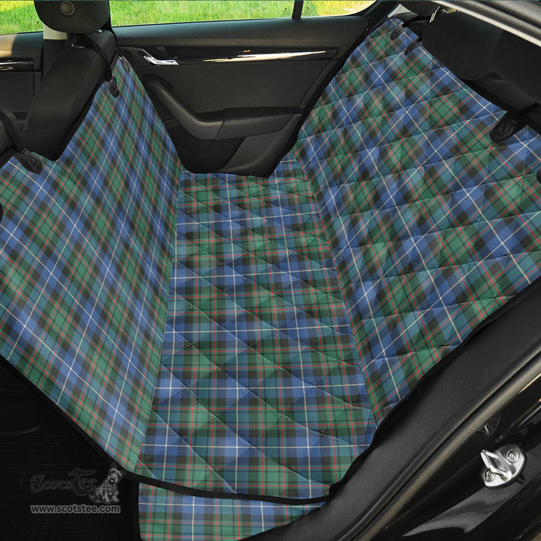ScotsTee Shop Scottish MacRae Hunting Ancient Clan Tartan Pet Seat Cover, Dog Car Seat Cover
