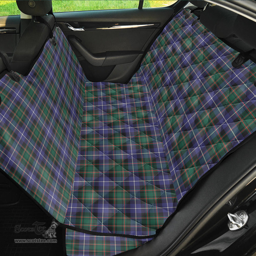 ScotsTee Shop Scottish MacRae Hunting Modern Clan Tartan Pet Seat Cover, Dog Car Seat Cover