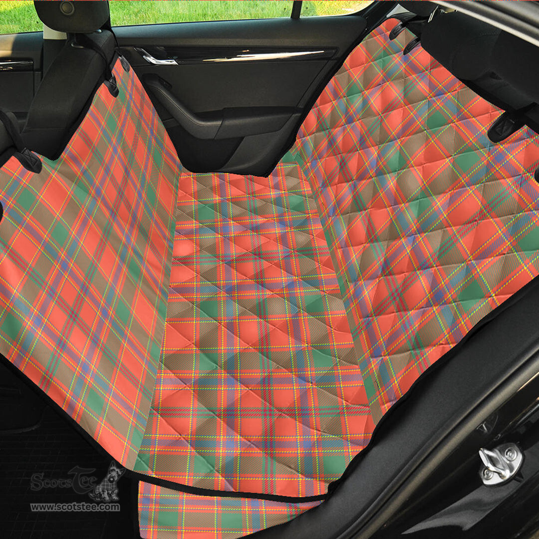ScotsTee Shop Scottish Munro Ancient Clan Tartan Pet Seat Cover, Dog Car Seat Cover