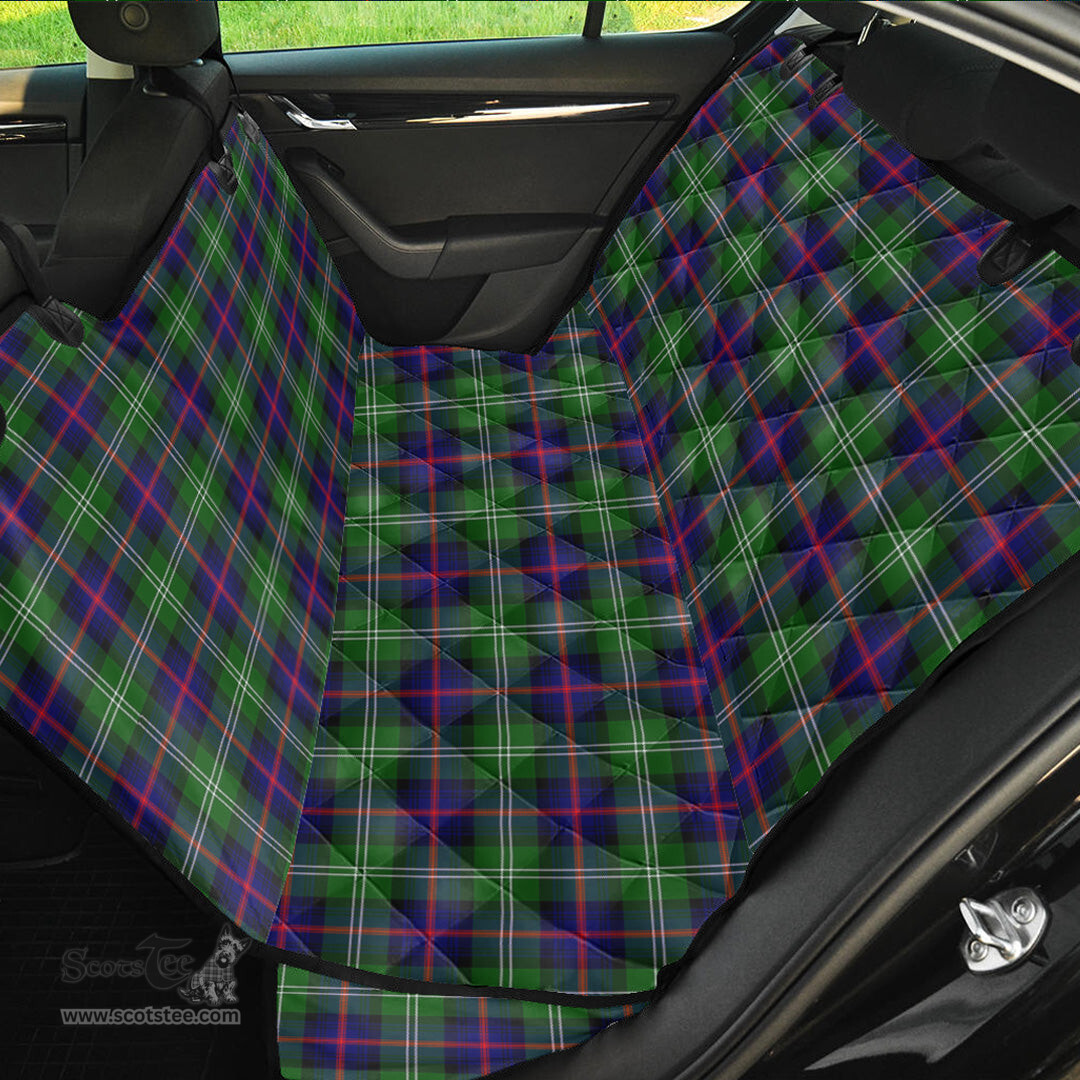 ScotsTee Shop Scottish Sutherland Modern Clan Tartan Pet Seat Cover, Dog Car Seat Cover