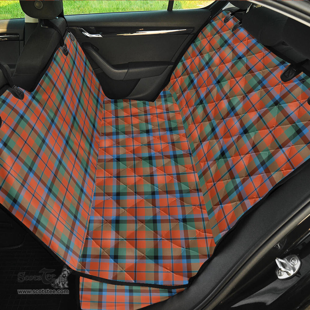 ScotsTee Shop Scottish MacNaughton Ancient Clan Tartan Pet Seat Cover, Dog Car Seat Cover