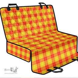ScotsTee Shop Scottish MacMillan Clan Clan Tartan Pet Seat Cover, Dog Car Seat Cover