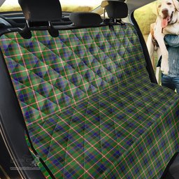 ScotsTee Shop Scottish Reid Green Clan Tartan Pet Seat Cover, Dog Car Seat Cover