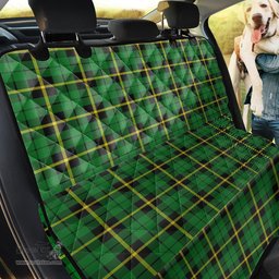 ScotsTee Shop Scottish Wallace Hunting Green Clan Tartan Pet Seat Cover, Dog Car Seat Cover