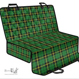 ScotsTee Shop Scottish Wallace Hunting Green Clan Tartan Pet Seat Cover, Dog Car Seat Cover