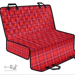 ScotsTee Shop Scottish Rose Modern Clan Tartan Pet Seat Cover, Dog Car Seat Cover