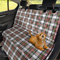 ScotsTee Shop Scottish Stewart Dress Modern Clan Tartan Pet Seat Cover, Dog Car Seat Cover