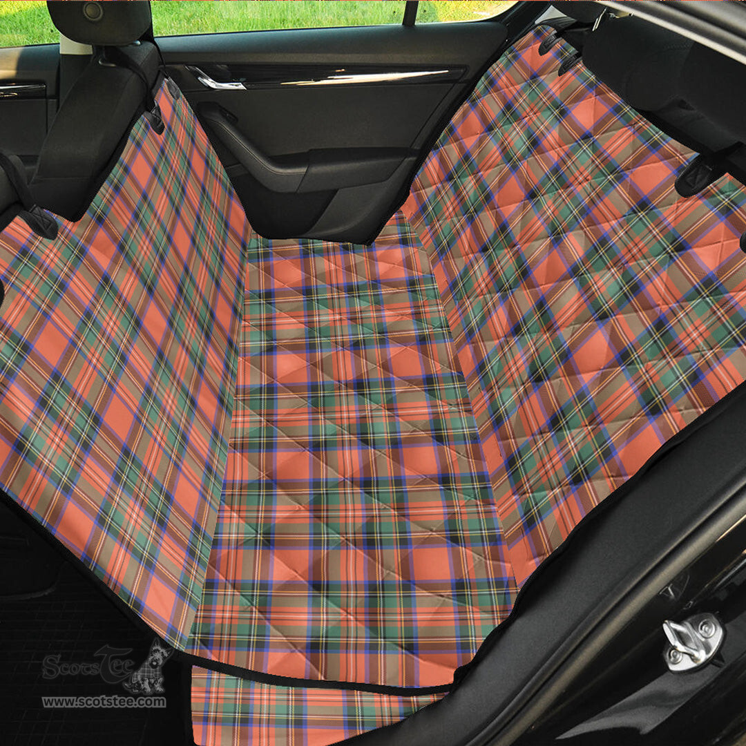 ScotsTee Shop Scottish Stewart Royal Ancient Clan Tartan Pet Seat Cover, Dog Car Seat Cover