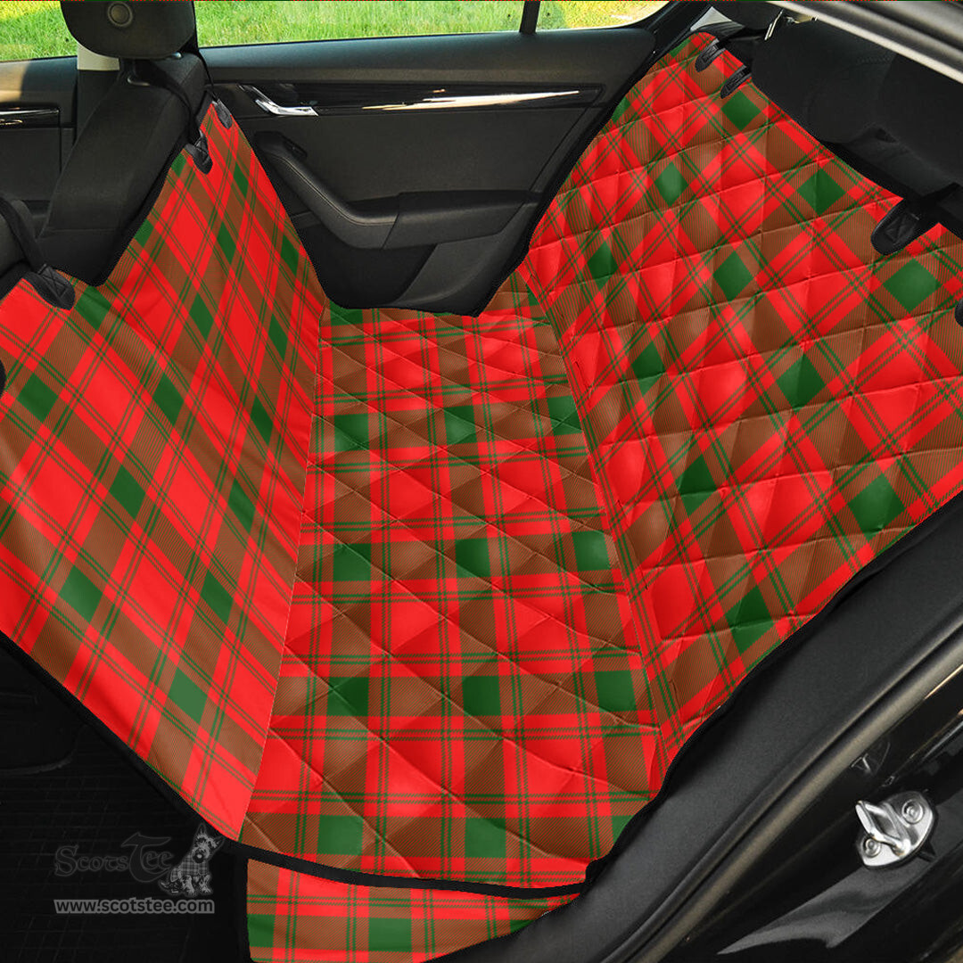 ScotsTee Shop Scottish MacQuarrie Modern Clan Tartan Pet Seat Cover, Dog Car Seat Cover
