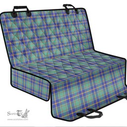 ScotsTee Shop Scottish US Marine Clan Tartan Pet Seat Cover, Dog Car Seat Cover