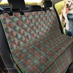 ScotsTee Shop Scottish Shaw Green Modern Clan Tartan Pet Seat Cover, Dog Car Seat Cover