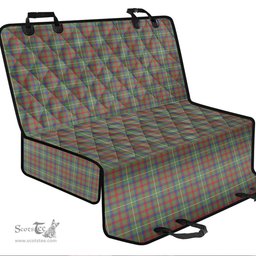 ScotsTee Shop Scottish Shaw Green Modern Clan Tartan Pet Seat Cover, Dog Car Seat Cover