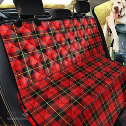 ScotsTee Shop Scottish Wallace Hunting Red Clan Tartan Pet Seat Cover, Dog Car Seat Cover