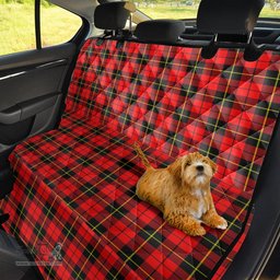 ScotsTee Shop Scottish Wallace Hunting Red Clan Tartan Pet Seat Cover, Dog Car Seat Cover