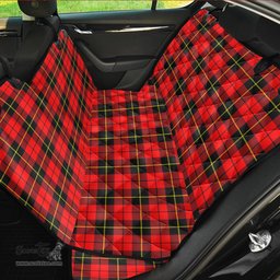 ScotsTee Shop Scottish Wallace Hunting Red Clan Tartan Pet Seat Cover, Dog Car Seat Cover